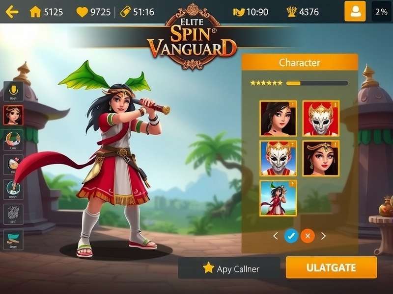 Elite Spin Vanguard gameplay screenshot showing character in action